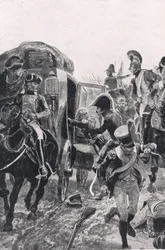 Fuga delle truppe spagnole il 27 luglio 1809, illustrazione da 
